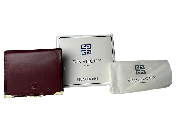 Vintage Givenchy Leather Wallet Purple