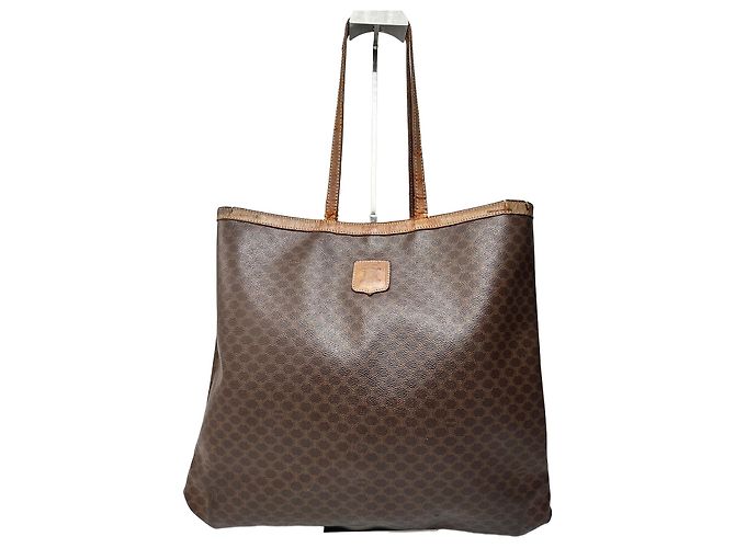 Big Bag Céline Borsa tote in pelle monogramma Triomphe vintage Celine Paris marrone