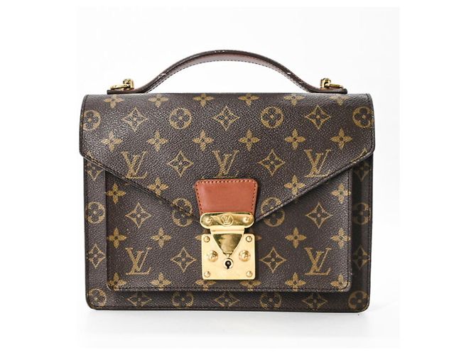 Bolsa Louis Vuitton Monceau 26 em Monograma Marrom