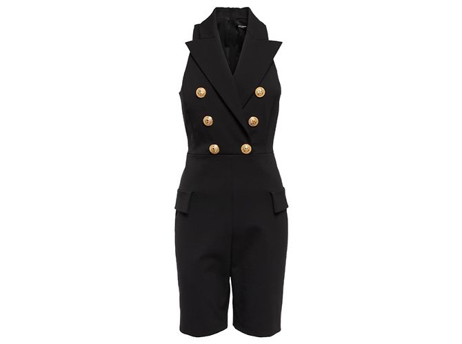 Schwarzer Balmain Playsuit