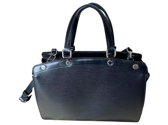 Louis Vuitton Epi Leder Schwarz Handtasche