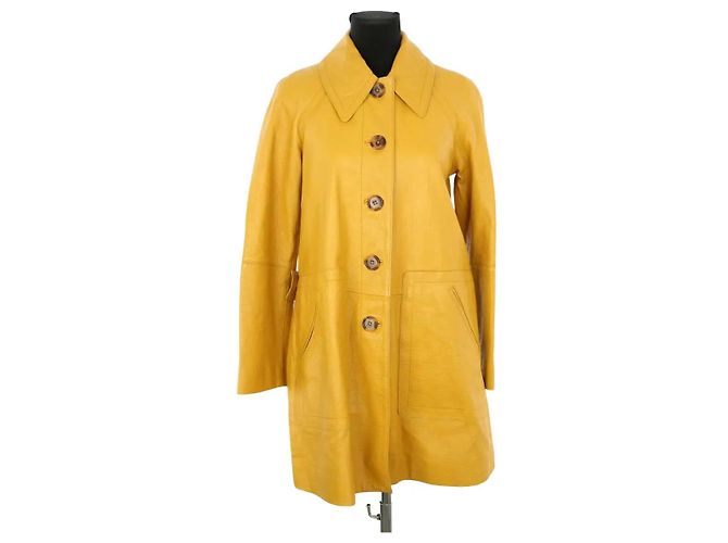 Rebecca Taylor Yellow leather jacket