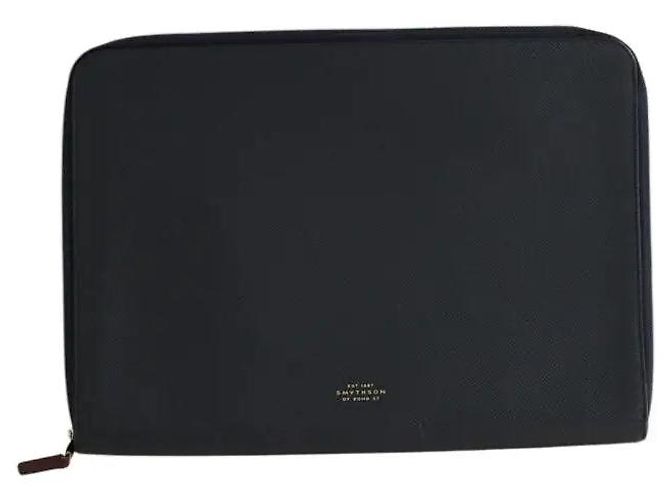 Smythson Navy case Navy blue