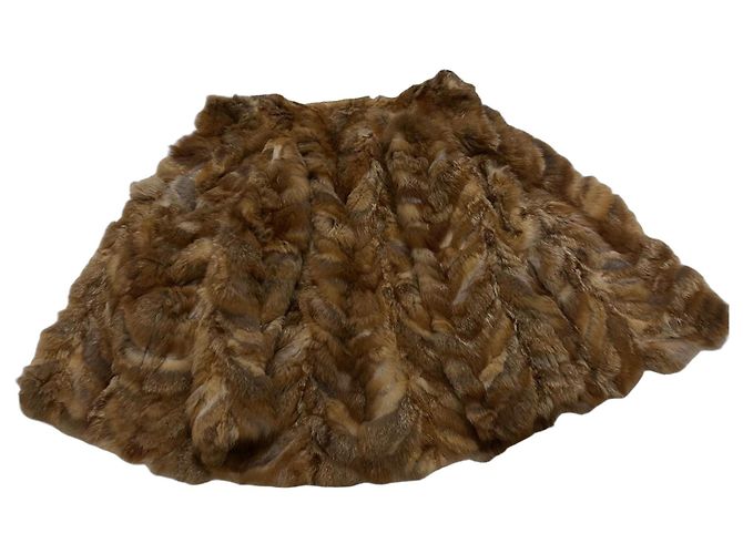 Autre Marque Fuchsfelljacke caramel Größe 42 Karamell