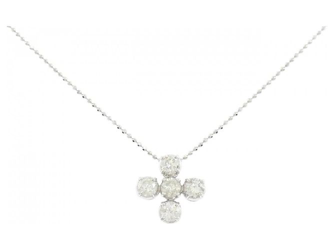 Autre Marque Au750 Diamant-Halskette Silber