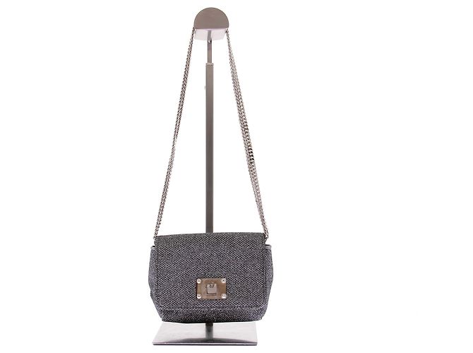 Jimmy Choo Clutch argentata brillante Argento