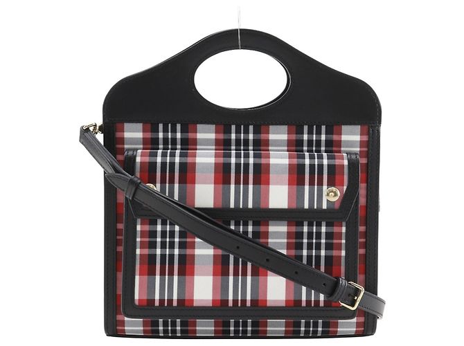 Borsa Mini Pocket Burberry Nero Rosso 