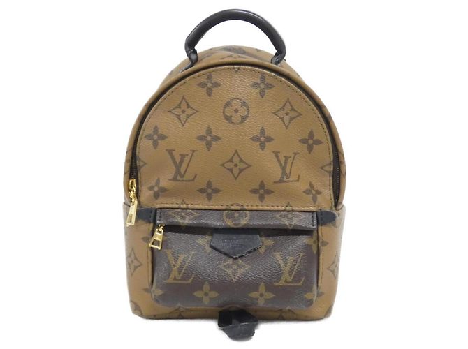 Zaino Mini Palm Springs Monogram Reverse Louis Vuitton Marrone