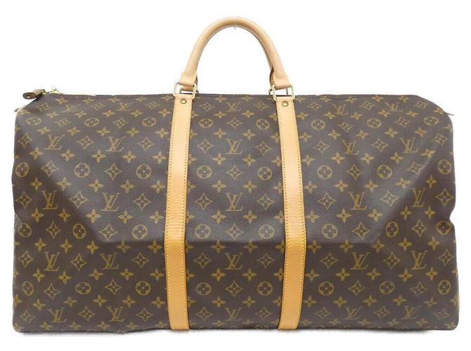 Sac Boston Keepall 60 cm Monogram Louis Vuitton Marron