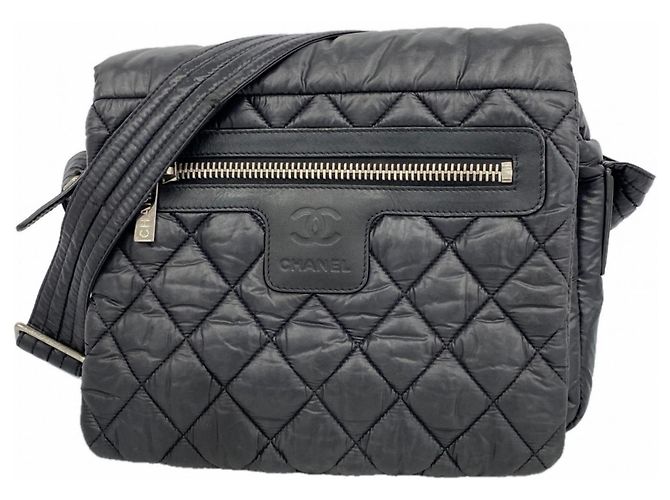 Borsa a Spalla in Nylon Nero Chanel Coco Cocoon