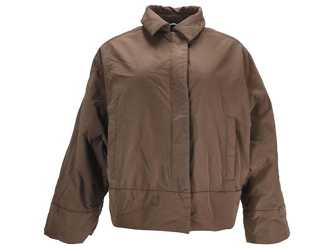 Weekend Max Mara Feroce Jacket in Brown Polyester Red