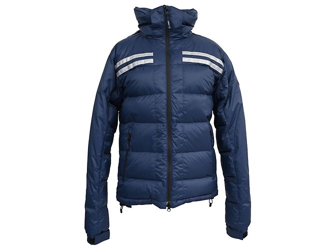 Giacca Parka in Piuma Canada Goose Summit in Nylon Blu Navy