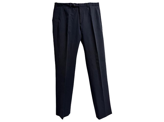 Prada Straight Leg Pants in Black Polyester