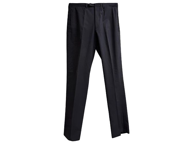 Prada Gerade Bein Hose aus schwarzem Polyester