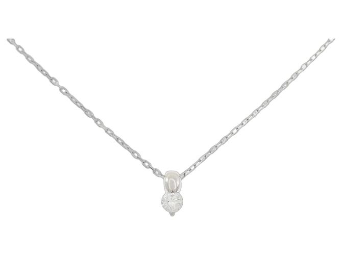 Autre Marque Collar de Diamante Pt850 Plata