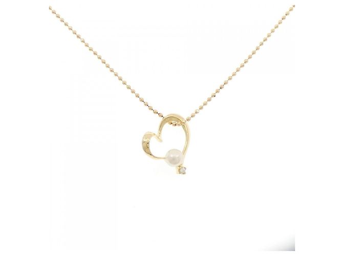 Autre Marque Colar de Pérolas Akoya Au750 Dourado