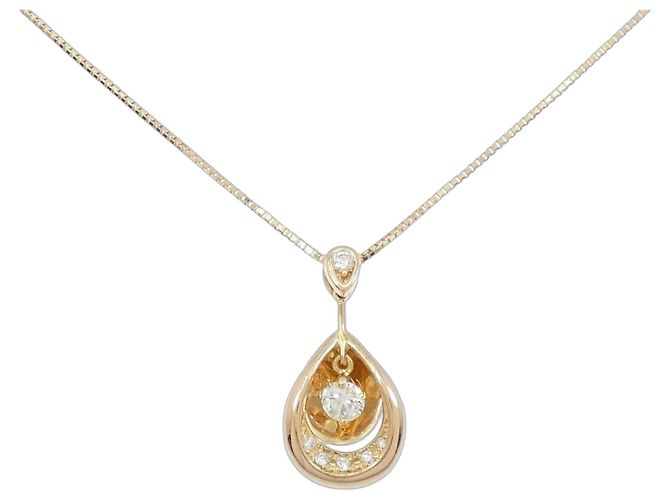 Autre Marque Au750 Diamant-Halskette Pink