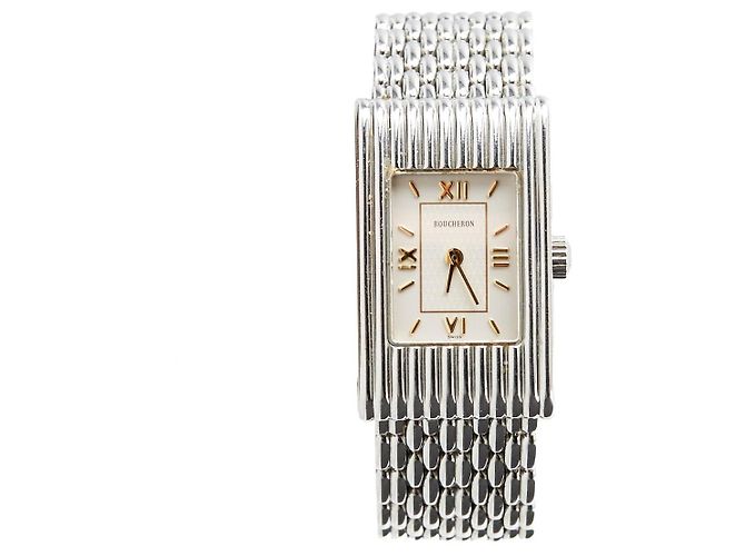 Relógio de Pulso Boucheron Reflet 29,5 mm Quartzo Aço Inoxidável icônico Reflet PM Prata