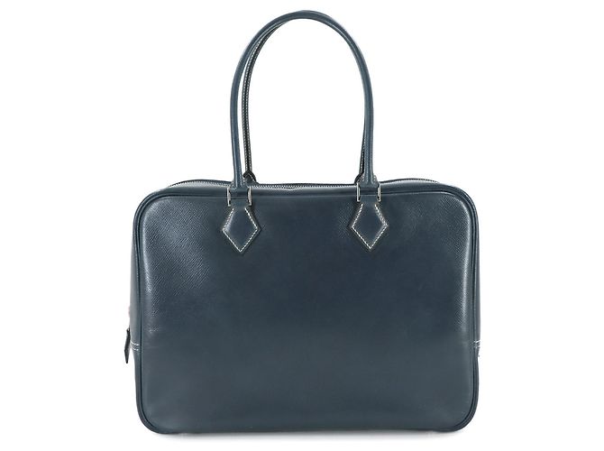 Borsa Hermès Plume 32 Blu navy