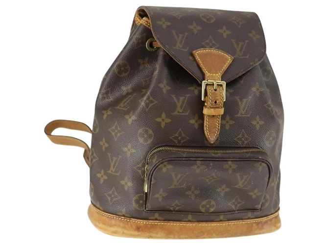 LOUIS VUITTON Monogram Montsouris MM Rucksack M51136 LV Auth BA9729 Monogramm
