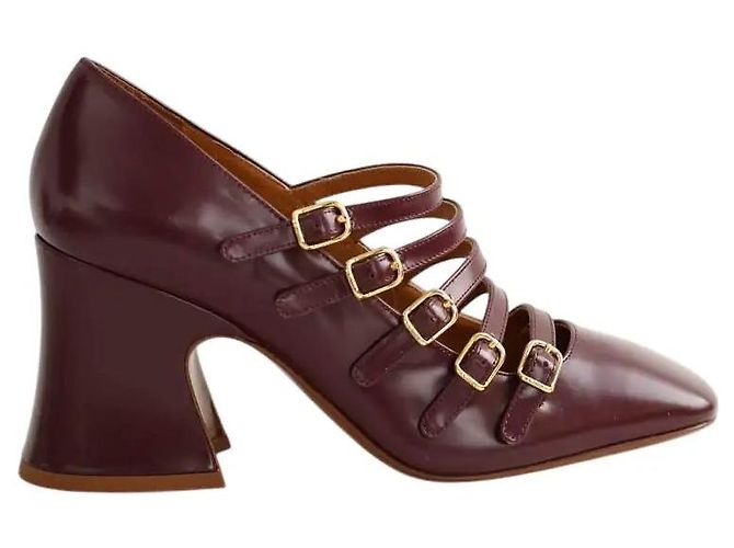 Chloé Tacones Janis burdeos