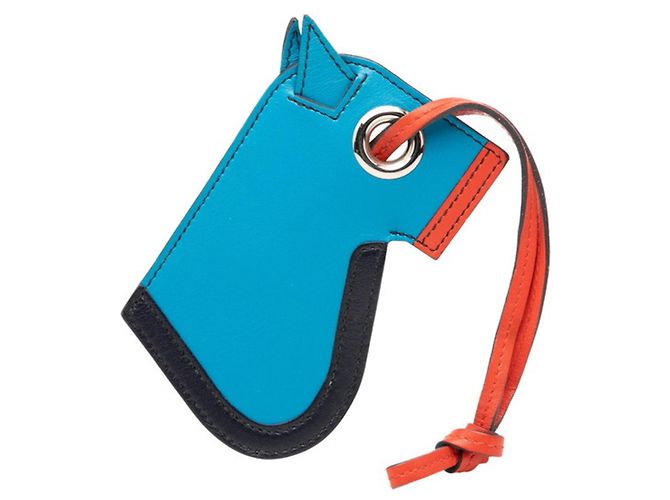 Chaveiro Charm Bolsa Camaieu Hermès Azul Laranja