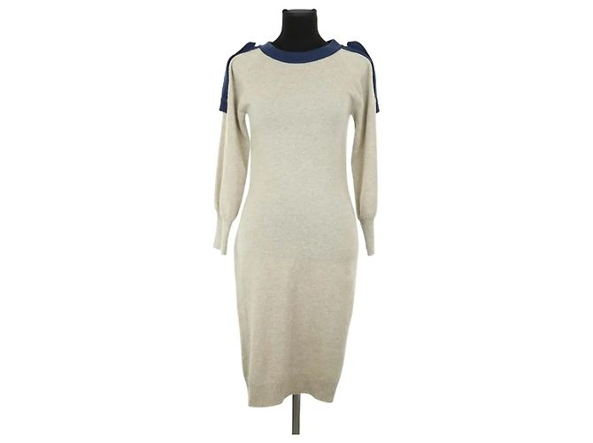 Chanel Graues Kaschmirkleid