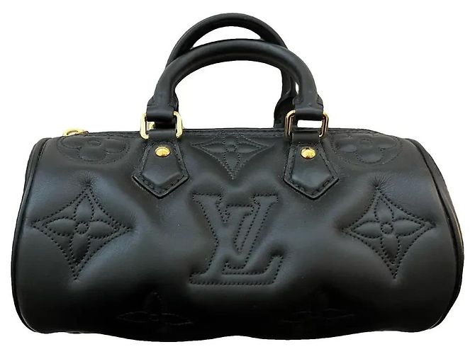 Bolsa Papillon BB Louis Vuitton – Couro Bubblegram Preto – Novo