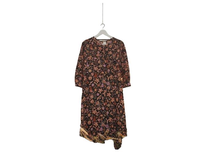 Des Petits Hauts Langes Kleid mit Blumenmuster