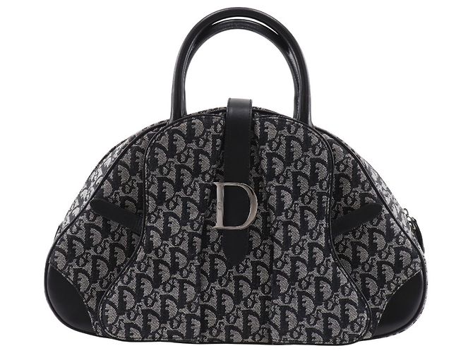 Borsa Double Saddle Christian Dior Blu navy