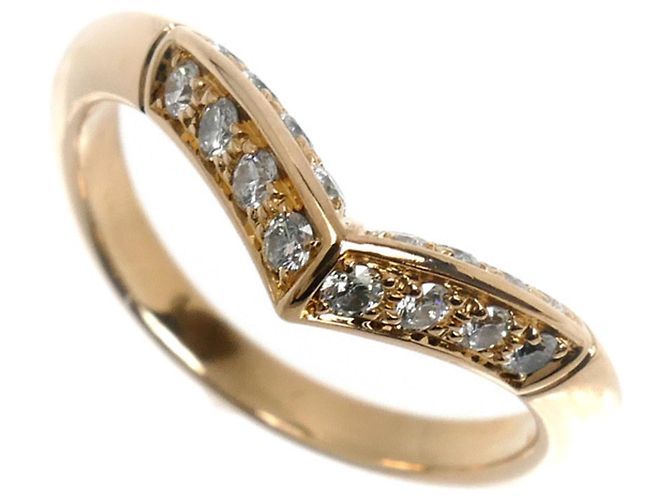Anillo de banda de oro rosa de 18K con diamantes Louis Vuitton