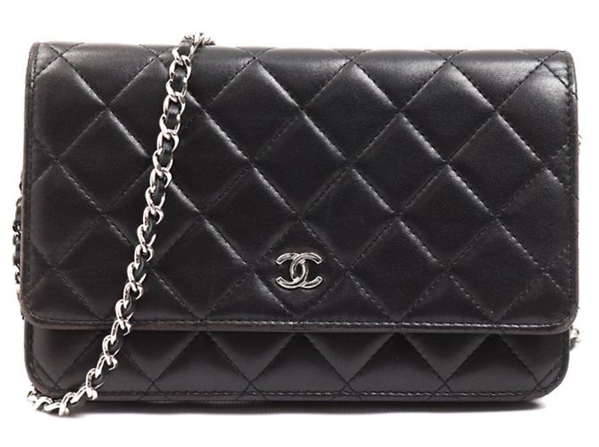Borsa a Spalla in Pelle di Agnello Chanel Nero