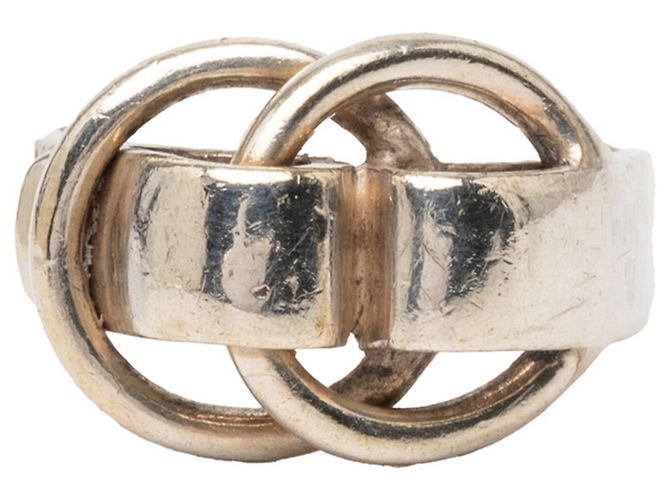 Ring Anillo de banda de plata Touzano de Hermès