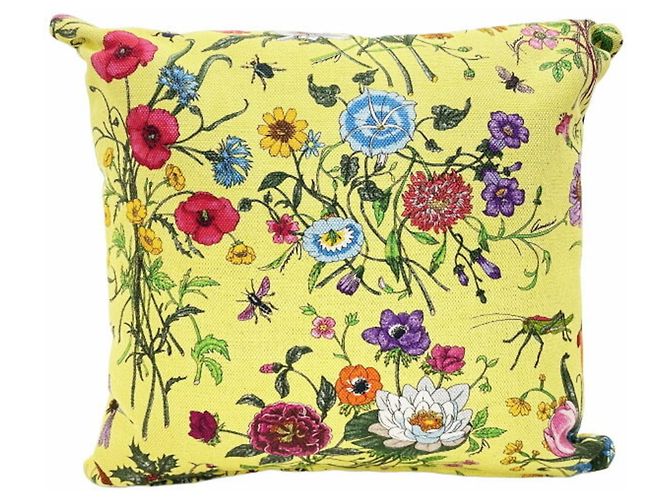 Cuscino Gucci Flora Multicolore Giallo 