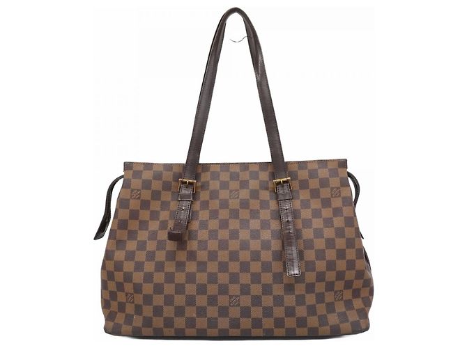 Bolsa de Ombro Chelsea Damier Louis Vuitton N51119 Ébano Damier ebene