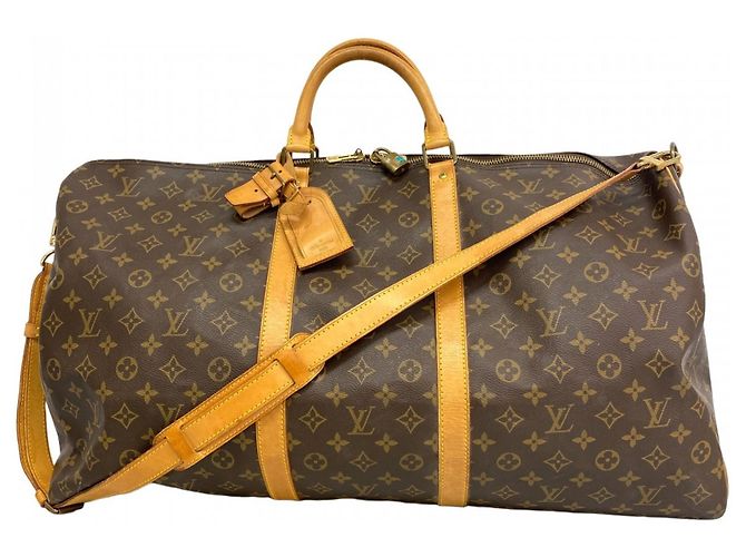 Borsa Boston Louis Vuitton Monogram Keepall Bandoulière 60 Marrone