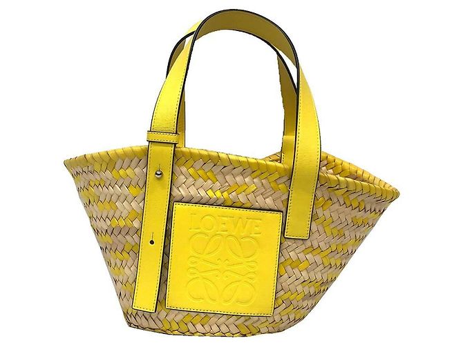 Loewe Gelbe Kalbsleder Einkaufstasche