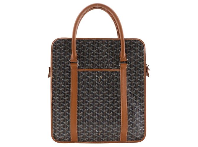 Goyard Burgundy Handbag Tote Bag Black Dark red