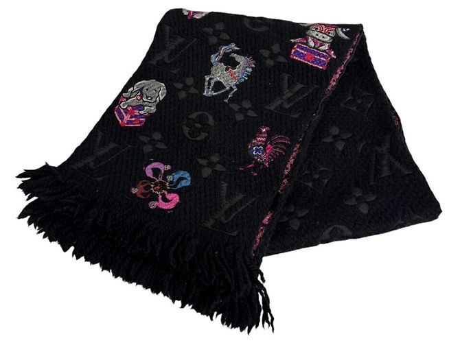 Sciarpa Mania Superstation Louis Vuitton Nero