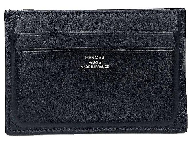 Silk In Hermès Hermes Citizen Twill Card Case Black