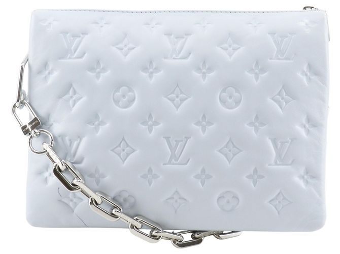 Borsa a Spalla Kussan PM Louis Vuitton Blu chiaro Monogramma