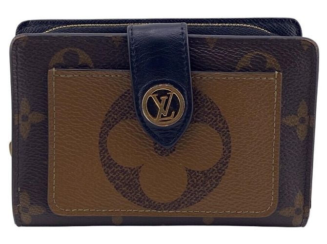 Louis Vuitton Monogram Reverse Bi-fold Wallet Brown
