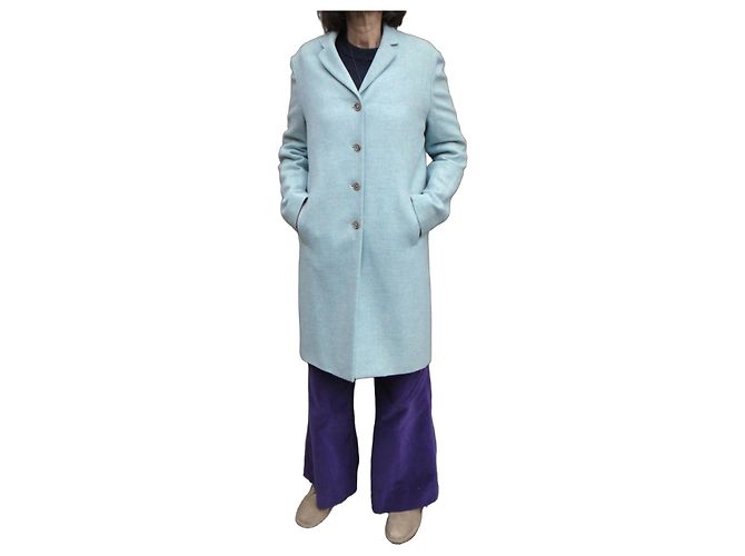 Abrigo Burberry de lana azul