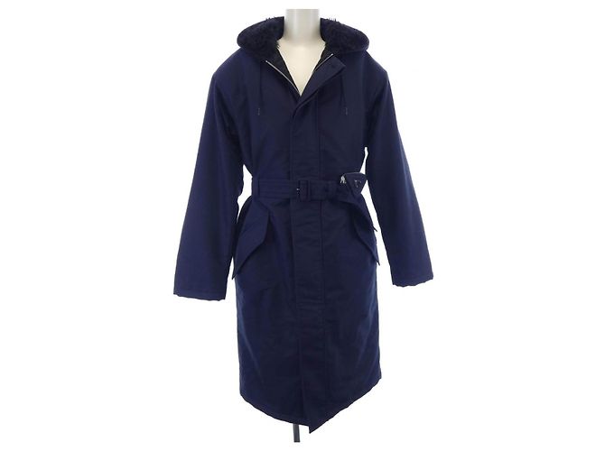 Prada Re Nylon Coat Blue Navy blue