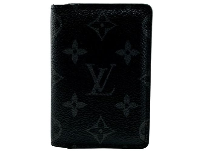 Organizer Louis Vuitton Monogram Eclipse Card Case Wallet Black
