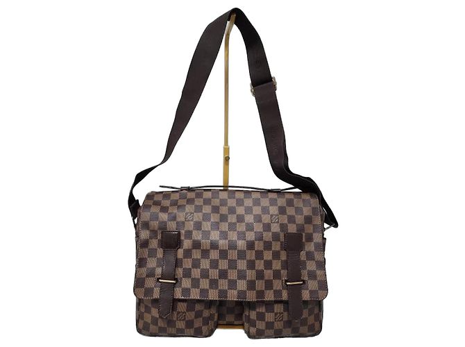 LOUIS VUITTON Borsa Messenger Broadway Damier Ebene Marrone
