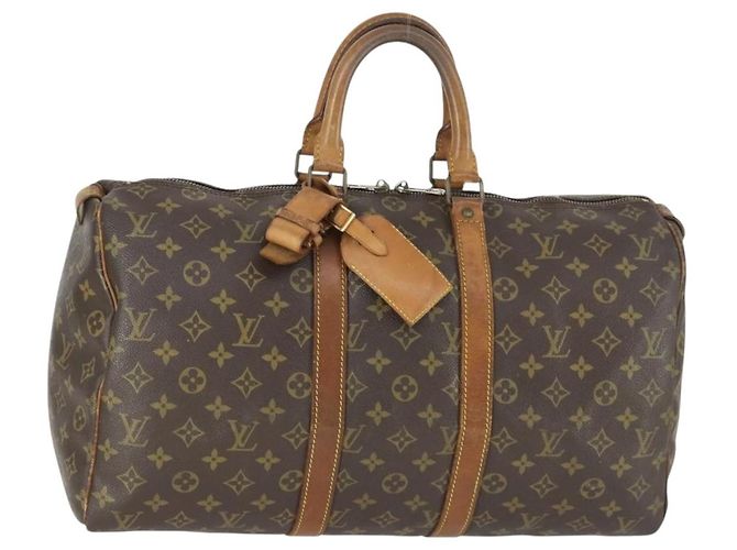 LOUIS VUITTON Monogram Keepall 45 Boston Tasche M41428 LV Auth 163433 Monogramm