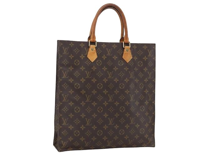 LOUIS VUITTON Bolsa Sac Plat Monogram M51140 LV Auth ka2202 Monograma