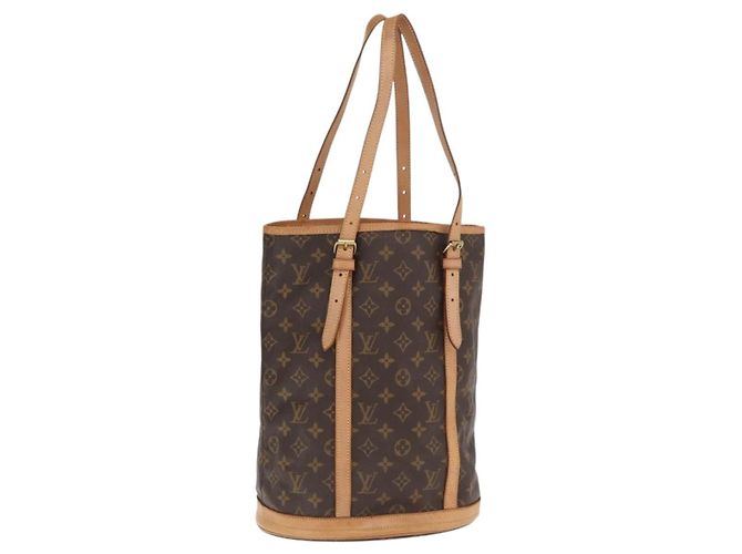 LOUIS VUITTON Bolsa de Ombro Monogram Bucket GM M42236 LV Auth am9737