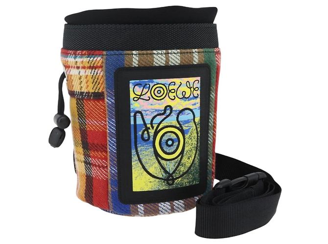 LOEWE �~ EYE Nature Shoulder Bag Canvas Multicolor Auth 149900SAM Multiple colors
